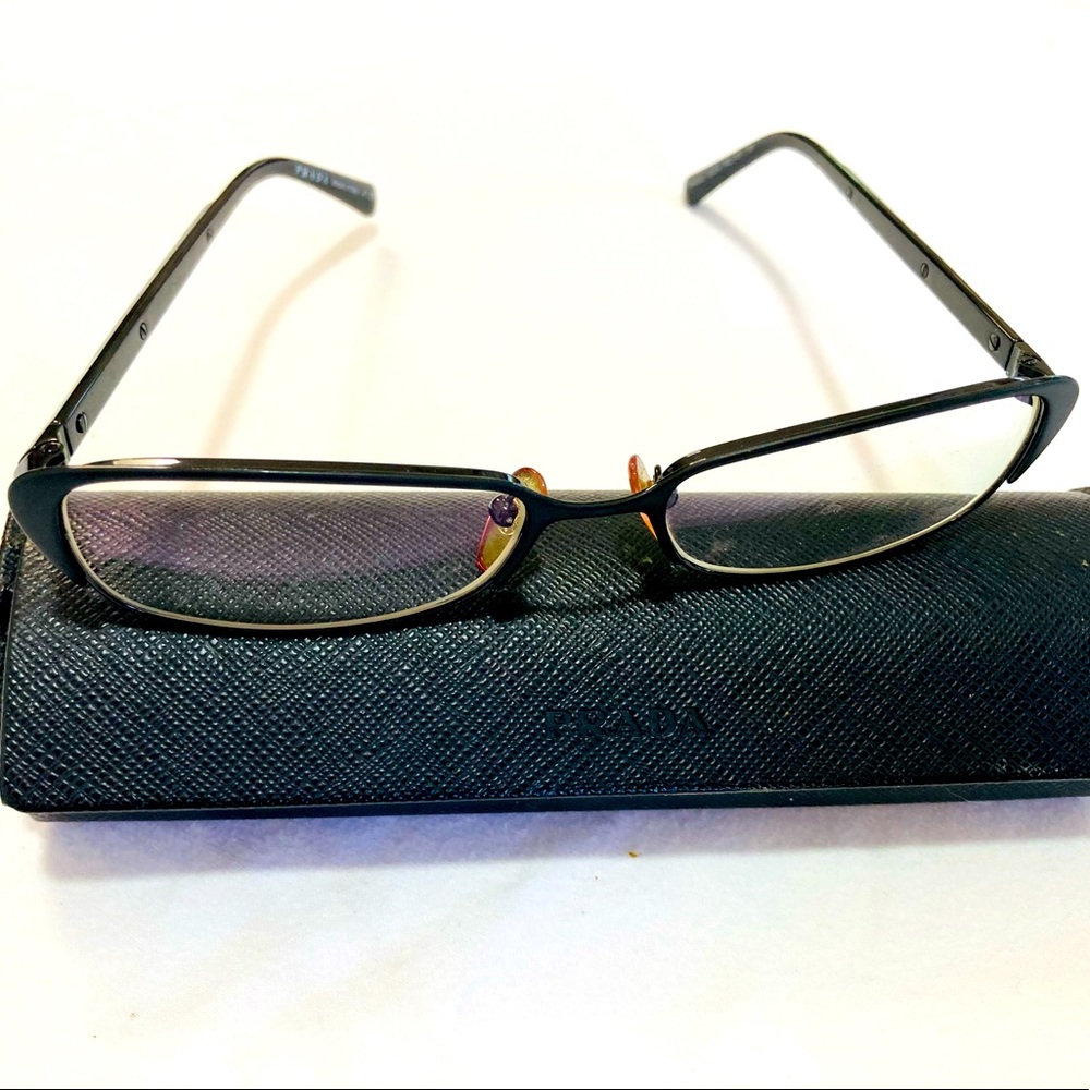 PRADA Glasses No prescription. Perfect for a job interview Look.